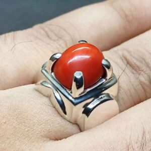 Australian Red Coral Men’s Heavy Ring