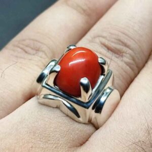 Australian Red Coral Men’s Heavy Ring