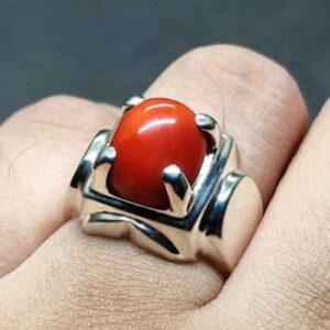 Australian Red Coral Men’s Heavy Ring