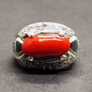 7 Carat Australian Red Coral Women’s Ring