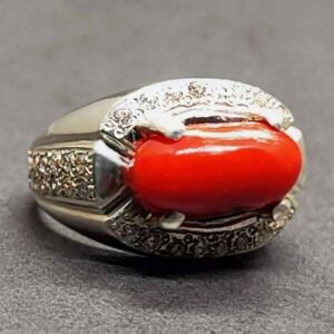 7 Carat Australian Red Coral Women’s Ring
