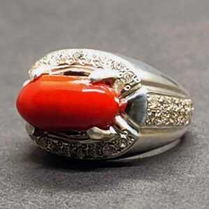 7 Carat Australian Red Coral Women’s Ring