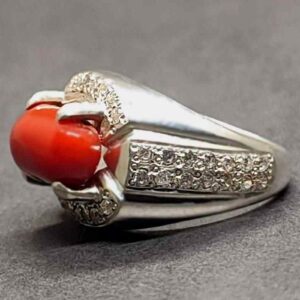 7 Carat Australian Red Coral Women’s Ring