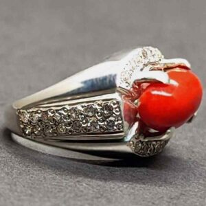 7 Carat Australian Red Coral Women’s Ring