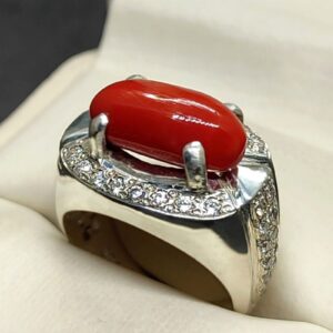 7 Carat Australian Red Coral Women’s Ring