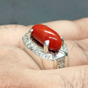 7 Carat Australian Red Coral Women’s Ring