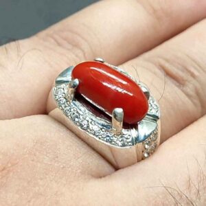7 Carat Australian Red Coral Women’s Ring