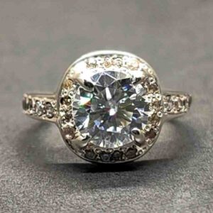 2 Carat Moissanite Women’s Solitaire Engagement Ring