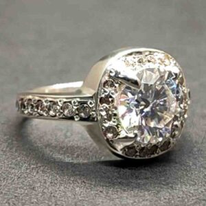 2 Carat Moissanite Women’s Solitaire Engagement Ring