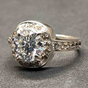 2 Carat Moissanite Women’s Solitaire Engagement Ring