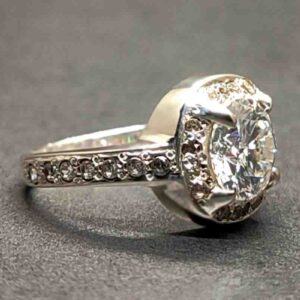 2 Carat Moissanite Women’s Solitaire Engagement Ring