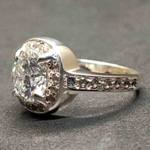 2 Carat Moissanite Women’s Solitaire Engagement Ring
