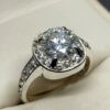 2 Carat Moissanite Women’s Solitaire Engagement Ring