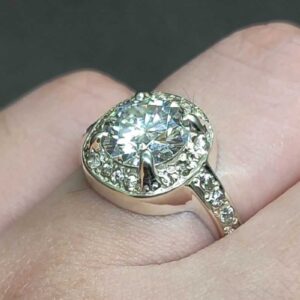 2 Carat Moissanite Women’s Solitaire Engagement Ring