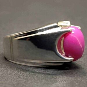 6 Carat Star Ruby Mens Ring