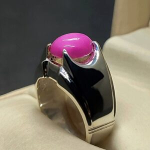 6 Carat Star Ruby Mens Ring