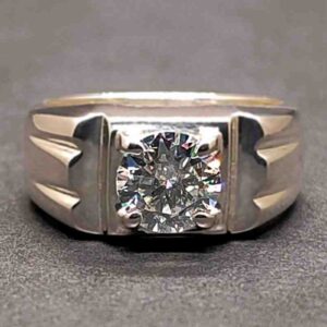 2 Carat Moissanite Men’s Elegant Ring