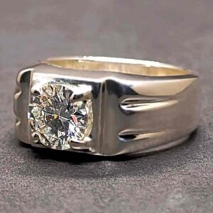 2 Carat Moissanite Men’s Elegant Ring