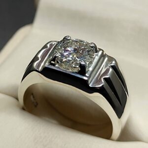 2 Carat Moissanite Men’s Elegant Ring