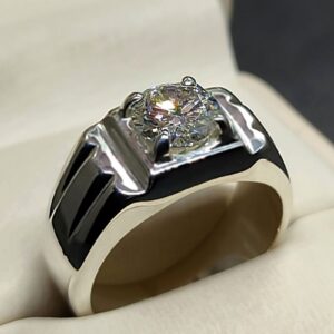 2 Carat Moissanite Men’s Elegant Ring