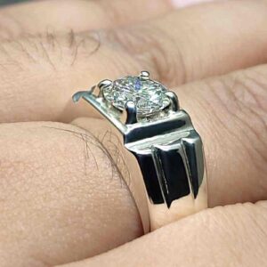2 Carat Moissanite Men’s Elegant Ring