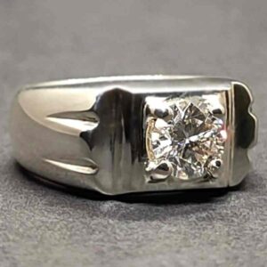 1 Carat Moissanite Men’s Elegant Ring