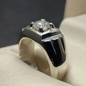1 Carat Moissanite Men’s Elegant Ring