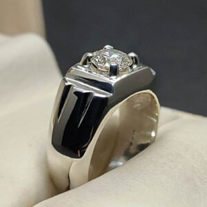 1 Carat Moissanite Men’s Elegant Ring