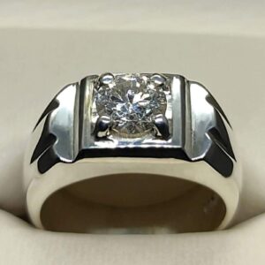 1 Carat Moissanite Men’s Elegant Ring