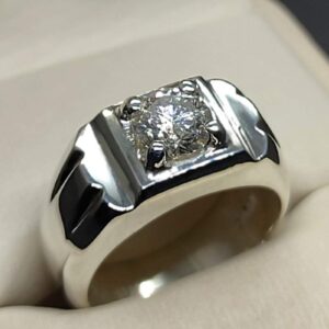 1 Carat Moissanite Men’s Elegant Ring