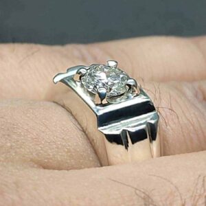 1 Carat Moissanite Men’s Elegant Ring