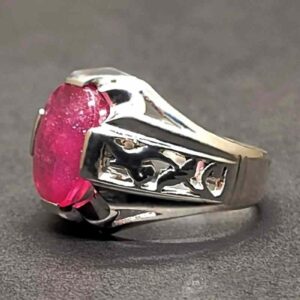 9 Carat Natural Ruby Mens Ring