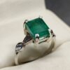 3 Carat Zambian Emerald Women’s Anniversary Ring
