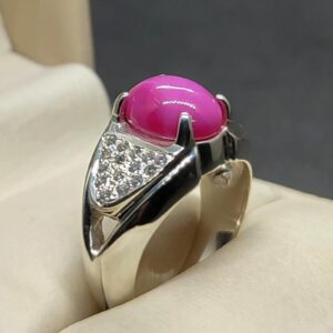 6 Carat Star Ruby Womens Ring