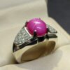 6 Carat Star Ruby Womens Ring