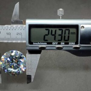 50 Carat Moissanite Diamond Cut Gemstone