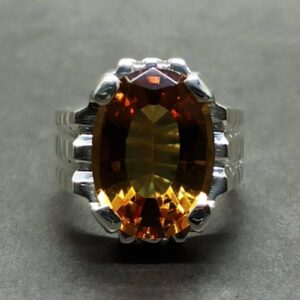 16 Carat Big Oval Cut Color Changing Lab Alexandrite Sterling Silver 925, 14k, 18k Gold Handmade Mens Ring