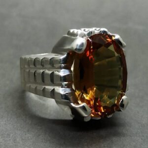16 Carat Big Oval Cut Color Changing Lab Alexandrite Sterling Silver 925, 14k, 18k Gold Handmade Mens Ring