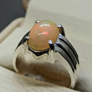 3 Carat Fire Opal Women Ring