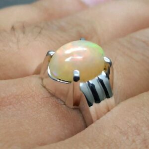 3 Carat Fire Opal Women Ring