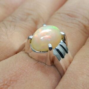 3 Carat Fire Opal Women Ring