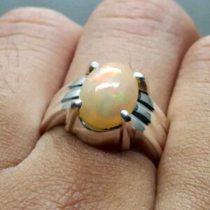3 Carat Fire Opal Women Ring