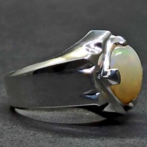 4 Carat Fire Opal Mens Ring