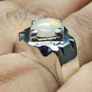 4 Carat Fire Opal Mens Ring