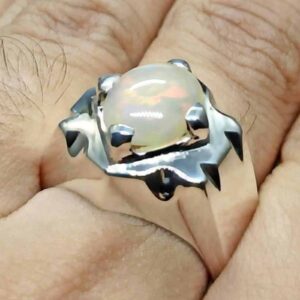 4 Carat Fire Opal Mens Ring