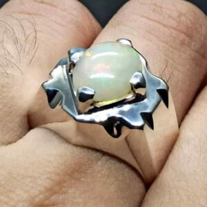 4 Carat Fire Opal Mens Ring