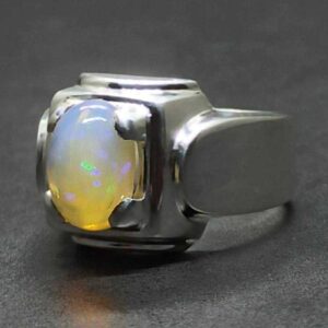 3 Carat Fire Opal Mens Ring