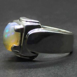 3 Carat Fire Opal Mens Ring