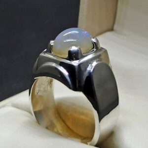 3 Carat Fire Opal Mens Ring