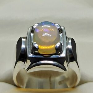 3 Carat Fire Opal Mens Ring